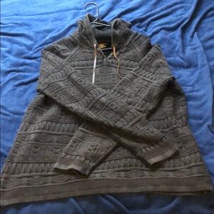 Brown patterned sweatshirt